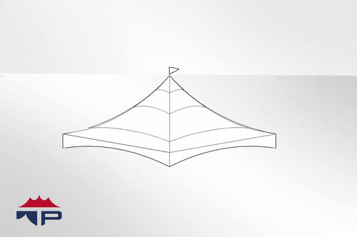 20x20 1pc Festival CAN-T Tent Top UW