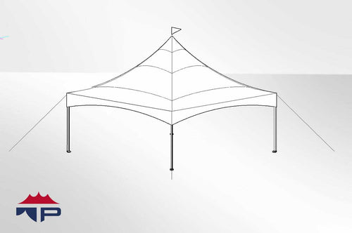 20x20x9'3" Festival CAN-T Frame Tent