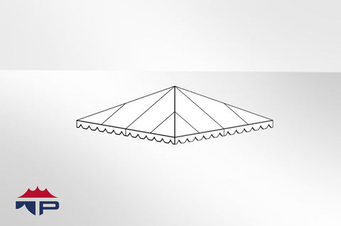 20x20 1pc Traditional Tent Top UW