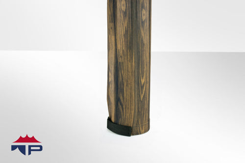 4"SCH40x25' Dark Wood Grain Pole Sleeve