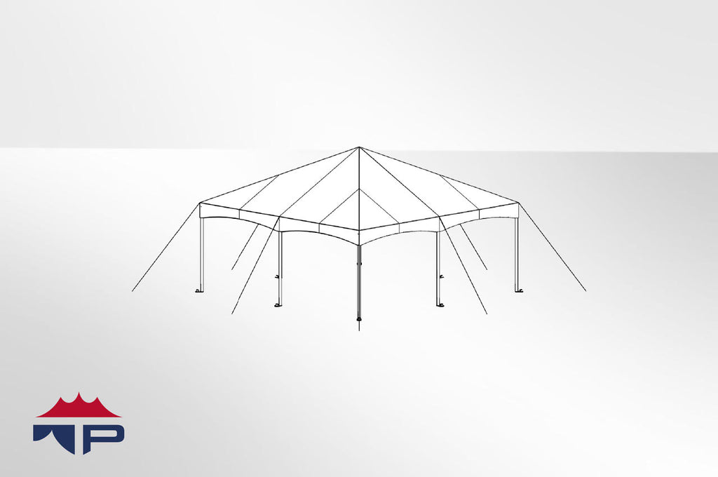 20x20x8 Qwiktop Frame Tent Complete | UW – Tent Pros