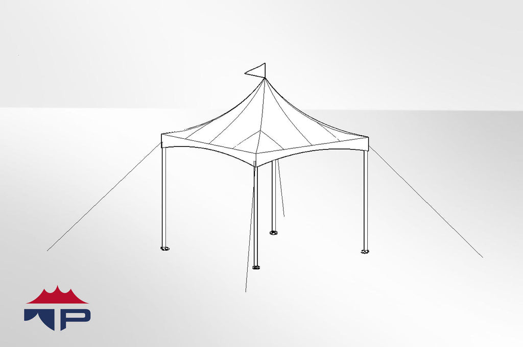 10x10x8 Festival CAN-T Frame Tent – Tent Pros