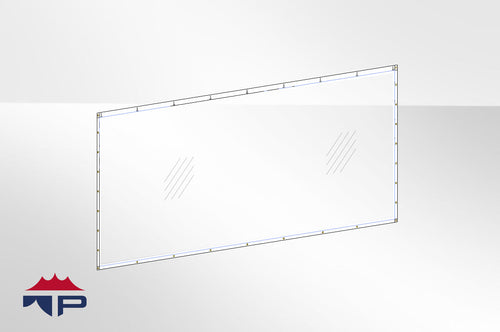 8'x20' Clear Wall- UW Trim