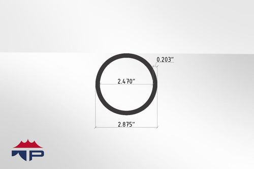 2.5"SCH40 1pc Alum SP x 7'0"SM