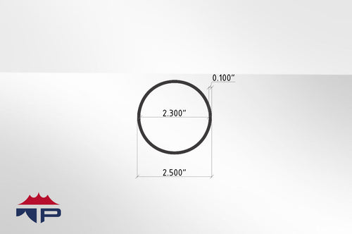 2.5" OD CAN Pipe x 9'-3" w/Hole
