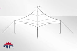 20x20x9'3" Festival CAN-T Frame Tent