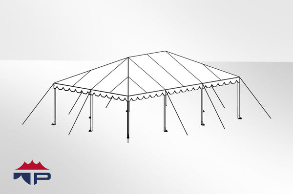 20x30x8 Traditional Frame Tent Complete | UW