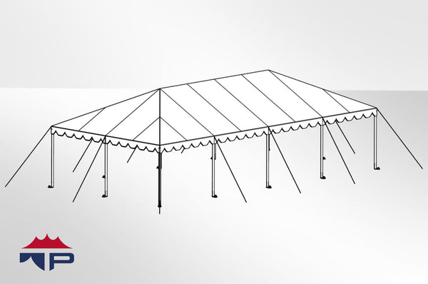 20x40x8 Traditional Frame Tent Complete | UW