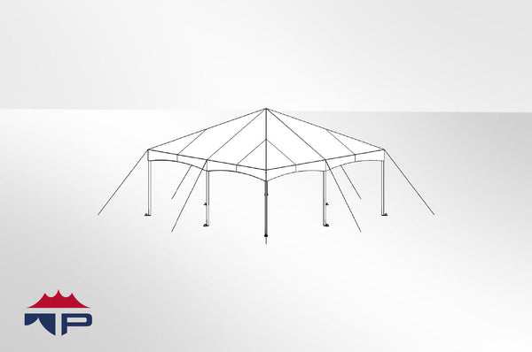 20x20x8 Qwiktop Frame Tent Complete | UW – Tent Pros