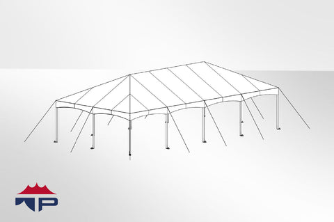 20x40x8 Qwiktop Frame Tent Complete | UW