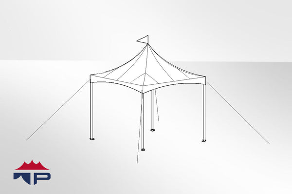 10x10x8 Festival CAN-T Frame Tent – Tent Pros