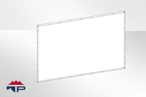 10'x20' Solid Wall- White