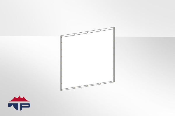 8'x10' Solid Wall- White